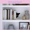 Whimsical Book 2pcs Cat Stand 3d Cat Design Sturdy Metal Construction Booklocks Powdercoated Decorative Bookends