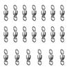 20Pcs Stainless Rolling Swivels Bearing Fishing Swivels Line Connector Barrels Swivels Connectors Fishing Accessory