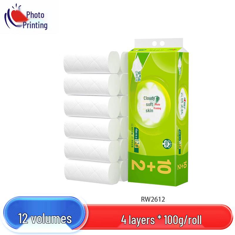 Hearttex Cloud Touch Coreless Toilet Paper 12-Pack