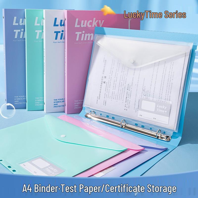 A4 11-Hole Loose-Leaf Folder for Office & Student Use