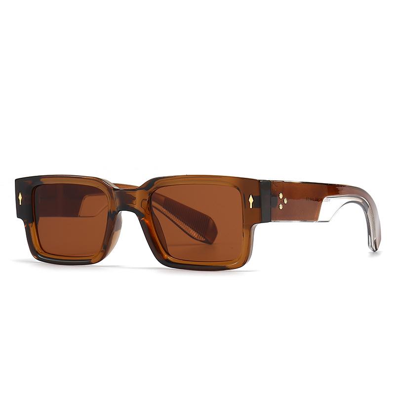 Trendy European-American Square Sunglasses for Women - Model 6035