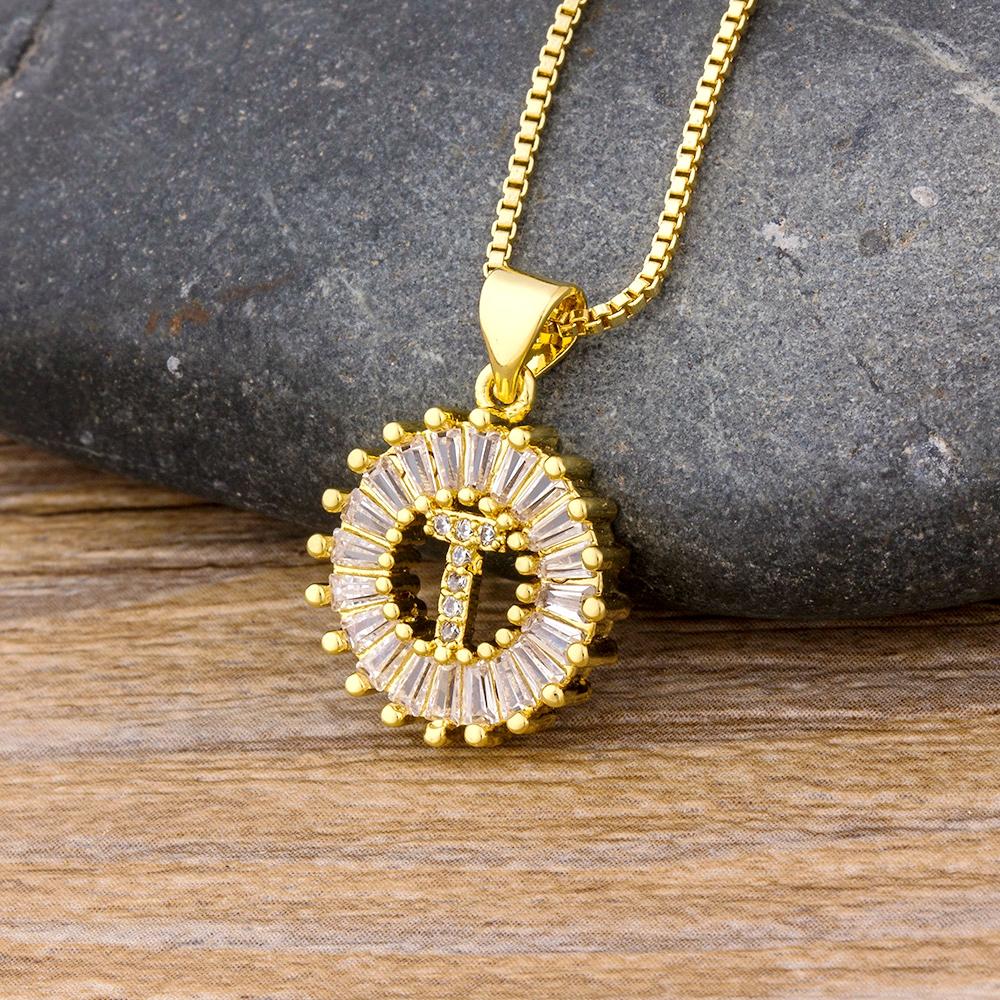 A piece of A-Z letters elegant and beautiful pendant necklace suitable for women men's initials fashionable versatile jewelry accessories