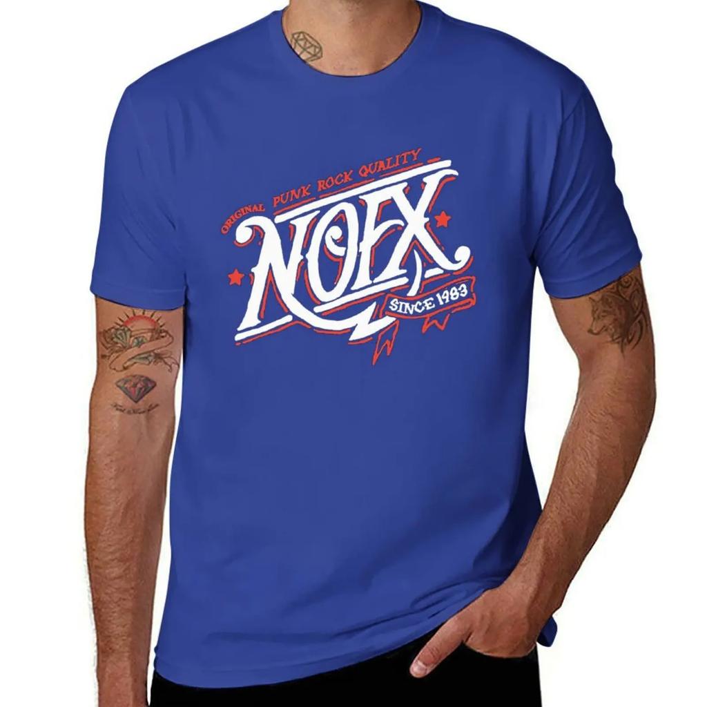 NOFX Die Original Punk Rock Band T-Shirt koreanische Mode Sommer Top Vintage Jungen Tierprint T-Shirts für Männer