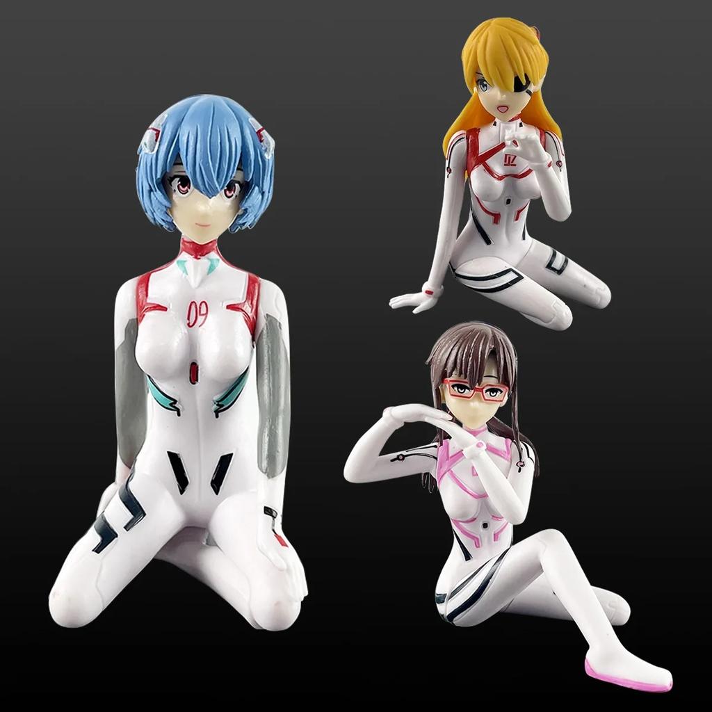 9CM Anime EVANGELION Figure EVA Ayanami Rei Battle Suit Asuka Langley Soryu Model Toy Combat Suit Action Figure Collection Gift