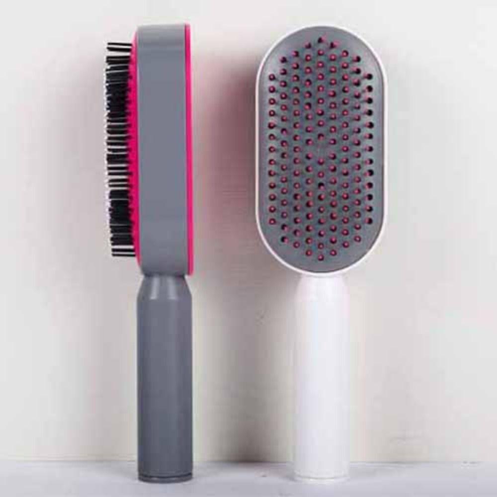 Handheld Portable Air Bag Comb Scalp Anti Static Press Massage Hair Comb Automatic Cleaning Relieve Hair Comb Brush Women