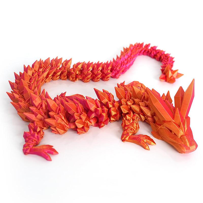 3D-printede dragefigurer Flerleddet bevegelig dragemodell Leker Bordplate Dekorativt ornament Bursdagsgaver