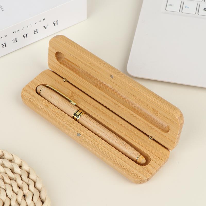 New Pen Smooth Writing Teachers Writing Supplies Nature Bamboo Pen Bamboo Box Pens Wood Fountain Pen Case Bamboo Fountain Pen