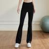 Women's Flared Yoga Pants - 2026 Spring/Summer Drawstring Dance & Pilates Pants with Butt Cover