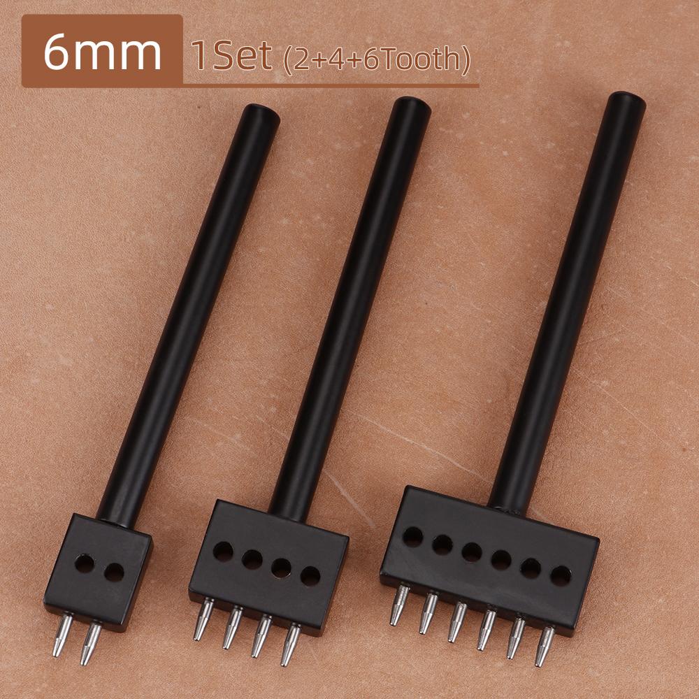 1 Set Lochstanzer für Ledergürtel, DIY Rundlochstanzer, Werkzeug zum Ausstanzen von Kreisloch für Lederhandwerk, Abstand 4/5/6/8mm