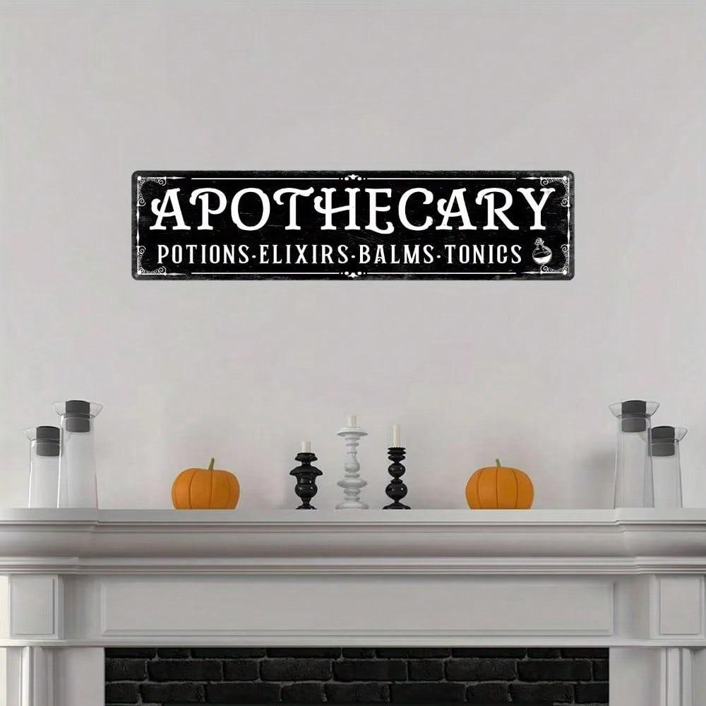 Vintage Metallschild Apotheke Dekoration Hexe Halloween Kneipe Garage Wetterfest