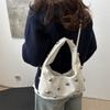 Punk Style Rivet Shoulder Bag Cross Body Women's Handbag Fashion Rivet Underarm Bag  Girls