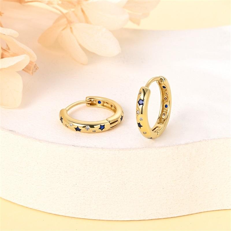 100% 925 Sterling Silver Rose Gold Heart Geometric Pave CZ Hoop Earrings For Women Wedding Engagement Birthday Jewelry Gift 2023