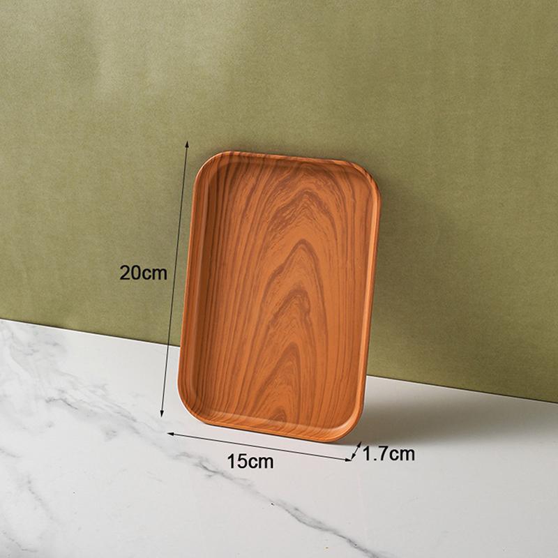 Plastic Tableware Fruit Household Buffet Plate Decorative Candy Trays Rectangular Dessert Dinner Plate For Home Supplies