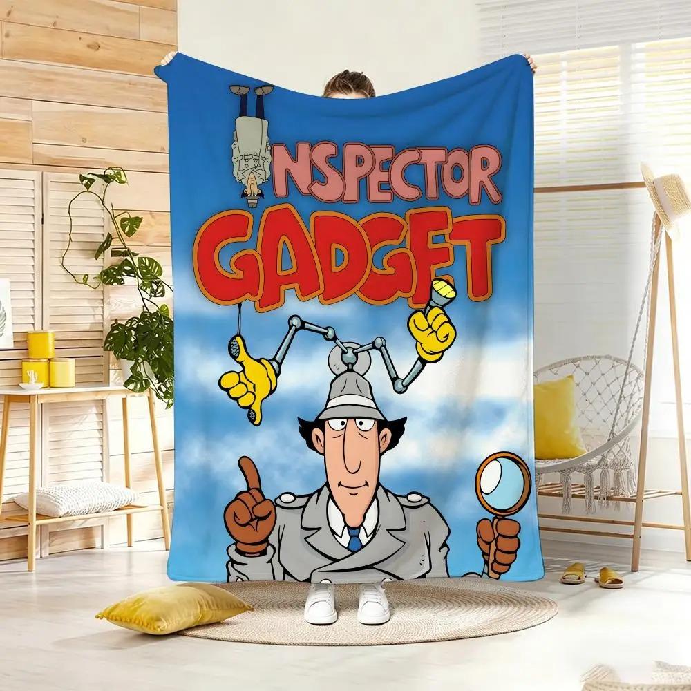 Anime I-Inspector GadgetS Throw Lightweight  Flannel Blanket Soft Skin-friendly for Summer Cooling