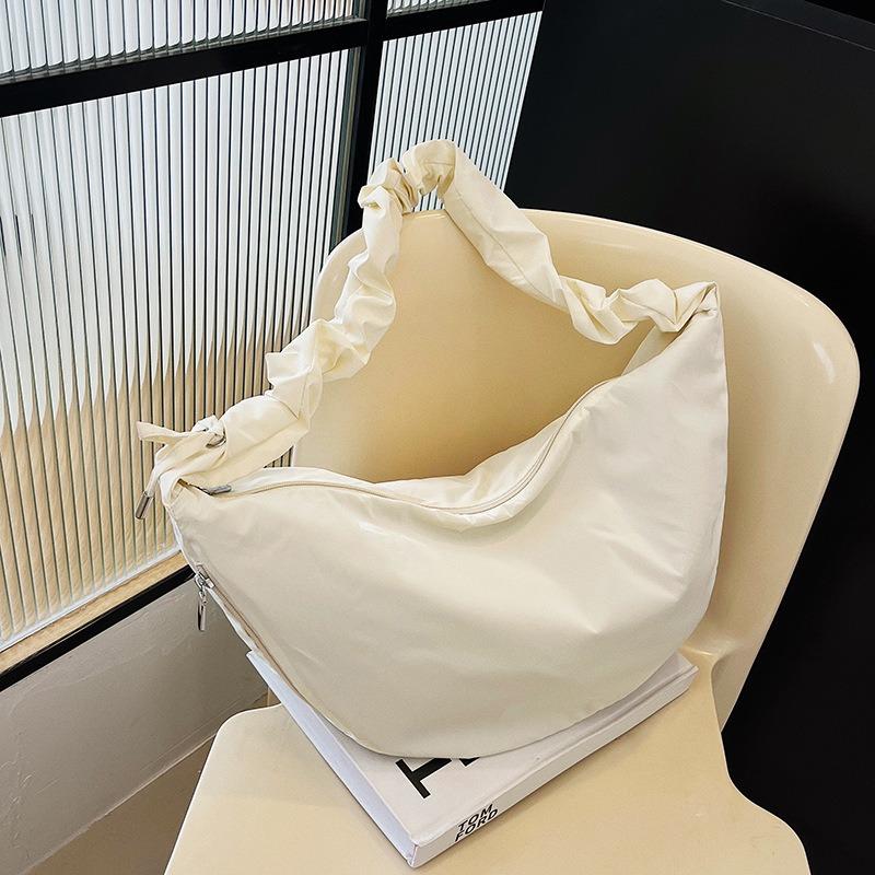 High-value fashion casual pleated fashion women's bags new niche versatile single shoulder crossbody dumpling bags