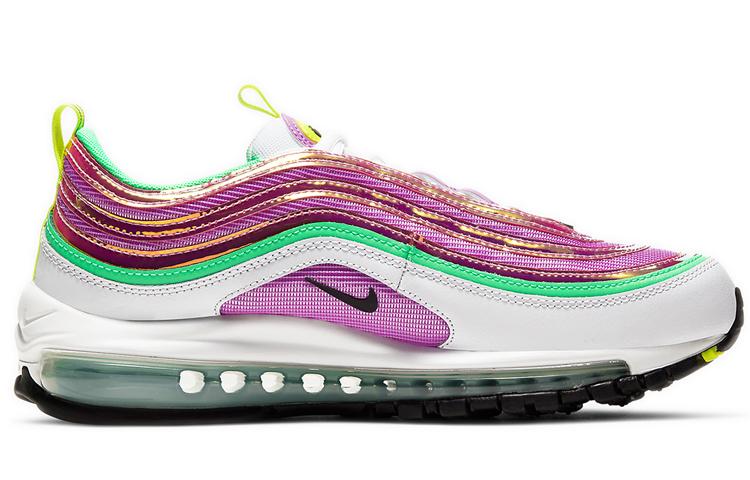 Nike Air Max 97 Weiß Elektrogrün Fuchsia Glow Damen CW5591-100