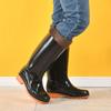 Wear to Work Half High Men's Rain Boots Lightweight Without Lacing Galoshes for City Mud Fishing Water Wear-resistant Male Shoes