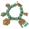STEPHEN DWECK Green turquoise with charm Bracelet Green/GoldUsed