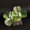 Koreaanse stijl bruids haar kam bloem decor antislip ontwerp haar clip retro bruiloft hoofddeksel haar accessoires