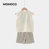 MOMOCO Boys' Summer Striped Vest & Pants Set