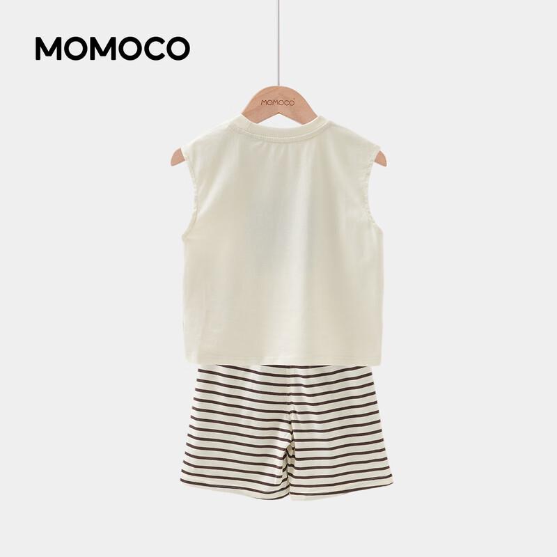 MOMOCO Boys' Summer Striped Vest & Pants Set