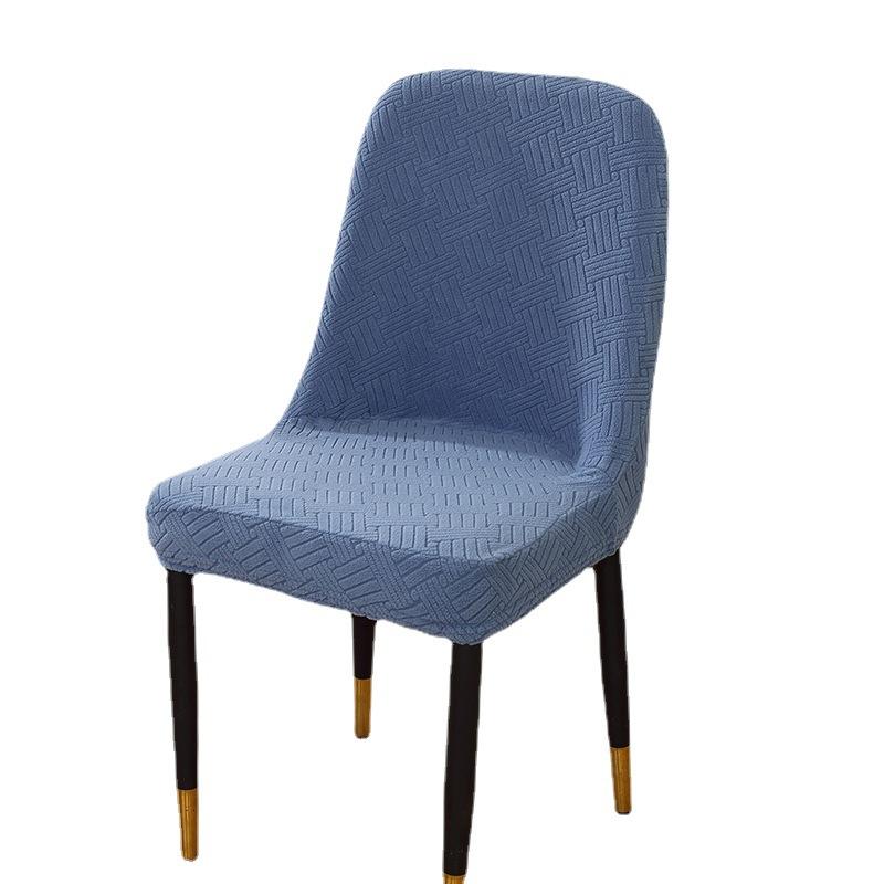 Large Curved Chair Cover Household Elastic Coffee Shop Milk Tea Shop Dining Table Stool Cover Simple Modern All-Inclusive Semicircle