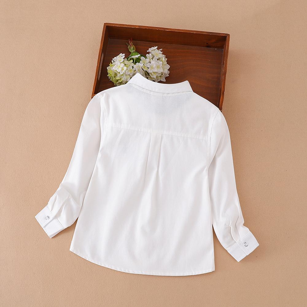 Jungen Schuluniform Hemden Langarm Frühling Herbst Umlegekragen Kinder Tops für Schulkinder