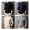 ROMON Men's Slim Fit Warm Round Neck Knit Sweater