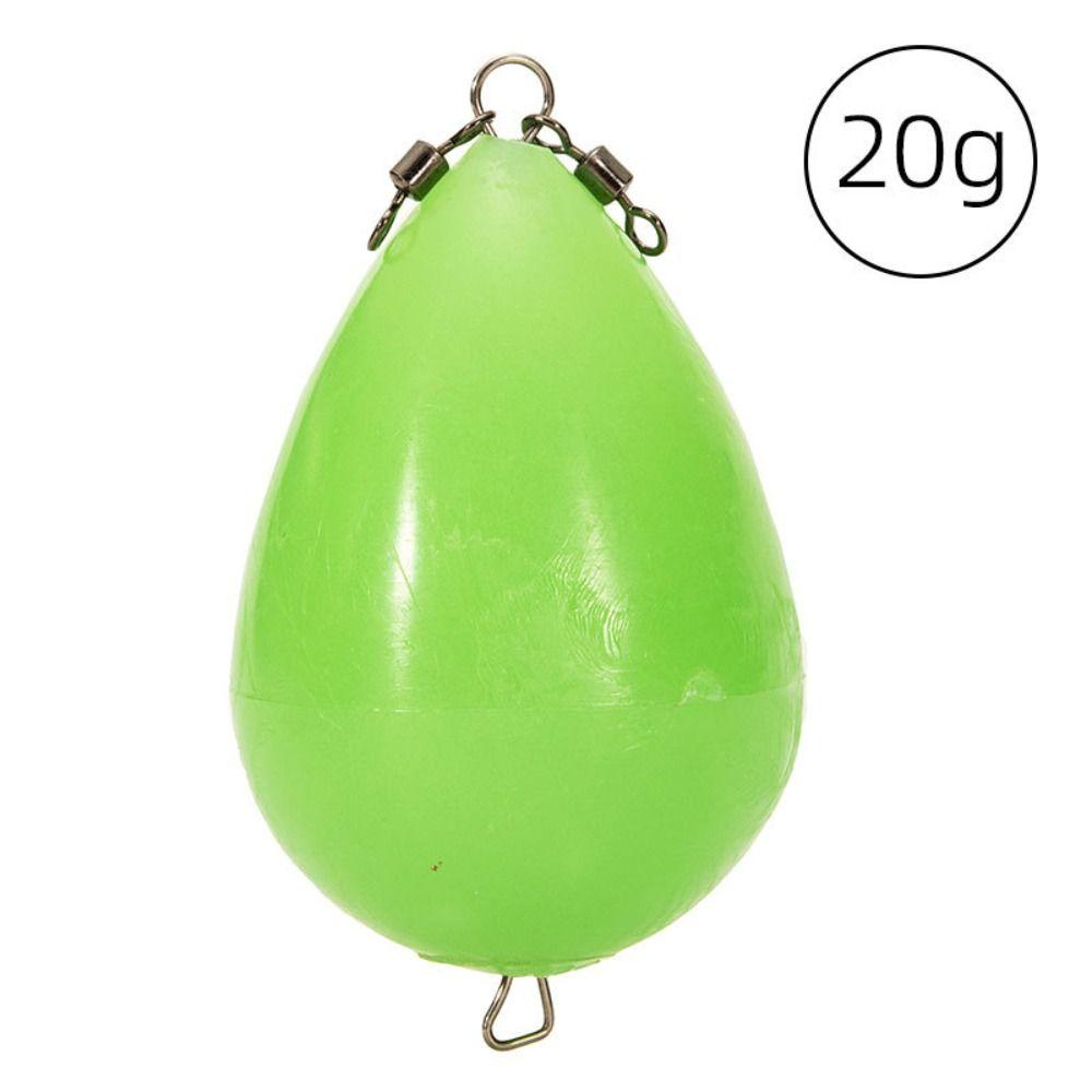 

Throw Assist Ball Casting Bait Accessory Luminous Egg Float Noctilucent Float Glow In Fishing Float 20g