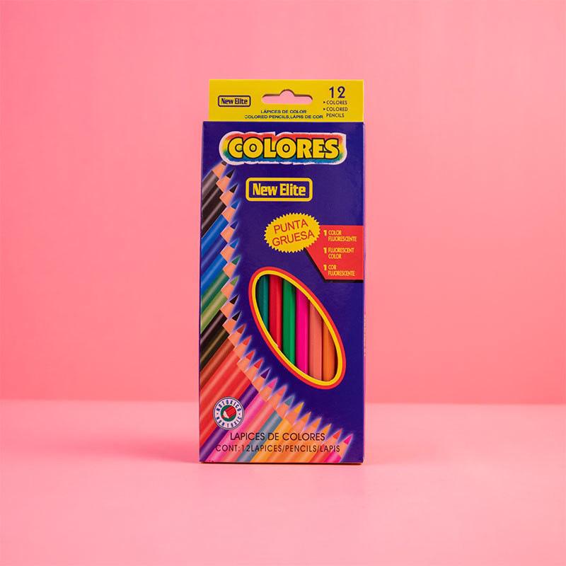 Oil-Based Colored Pencils Set - 24 Colors for Primary School Drawing & Painting