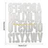F26C Creative Letters Metal Cutting Die Art Alphabets Die Cuts Embossing Stencil for DIY Paper Crafts Photo Album Decorat