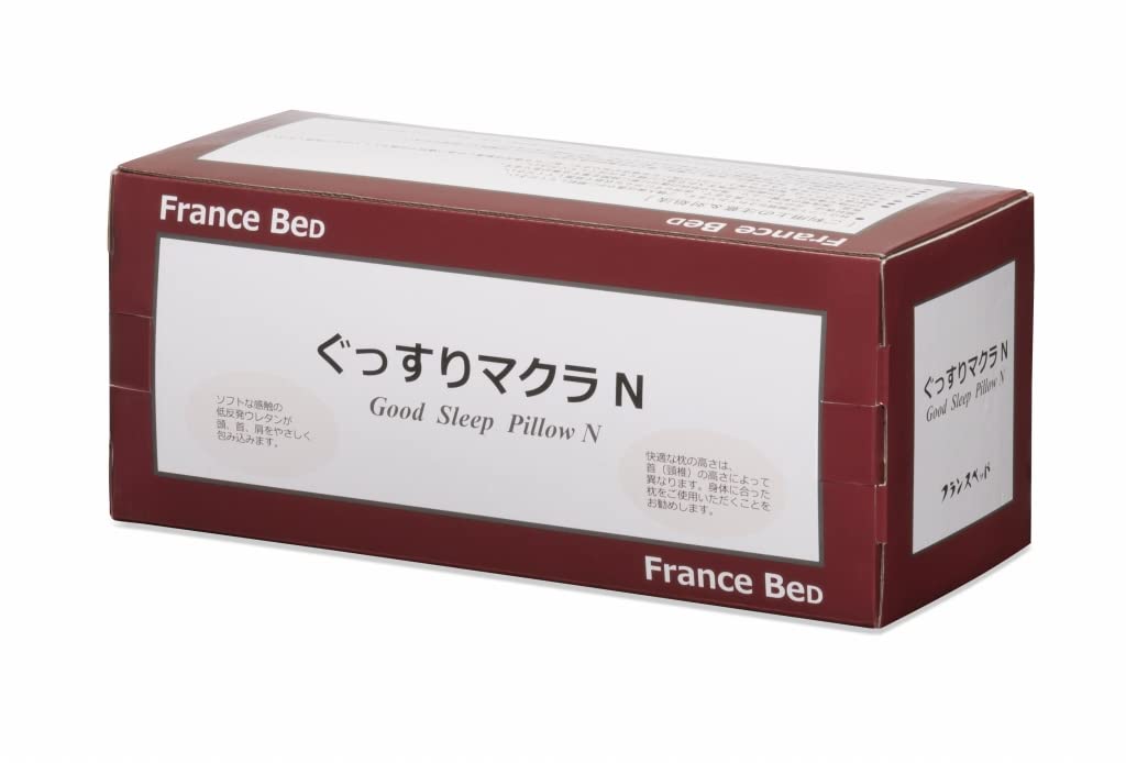 France Bed "Good Sleep Pillow N Soft" Memory Foam Pillow for a Soft, Enveloping Feel. 50 X 32 Cm, White. [Authentic France Bed Product] 035704000