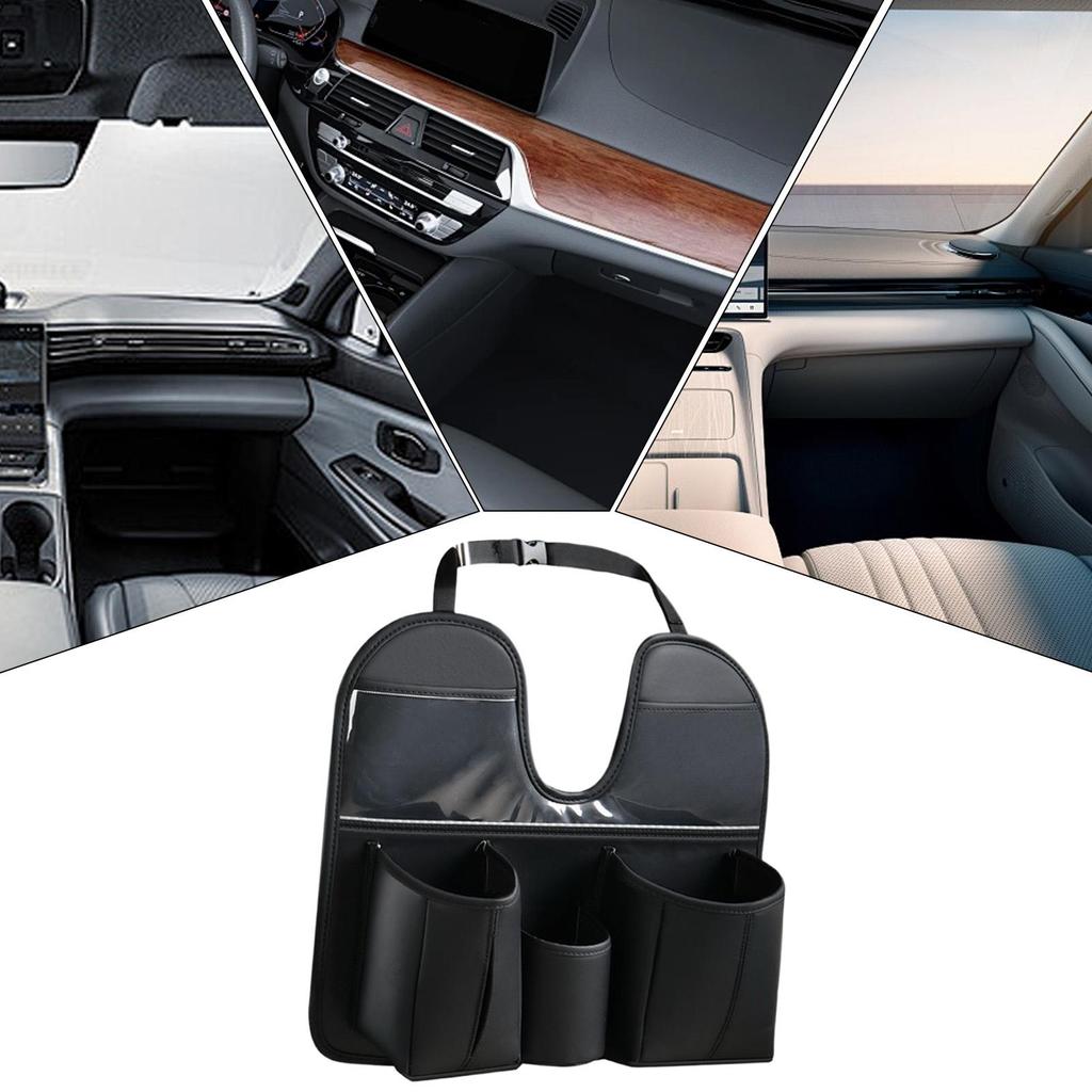 Back Seat Organizer Large Leather With Tablet Cup Holder Back Of Seat Car Organizer Protector For SUV RV Truck Sedan Kids Toys