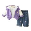 Kids Casual Long-Sleeve Set, Comfortable Daily Wear Outfits