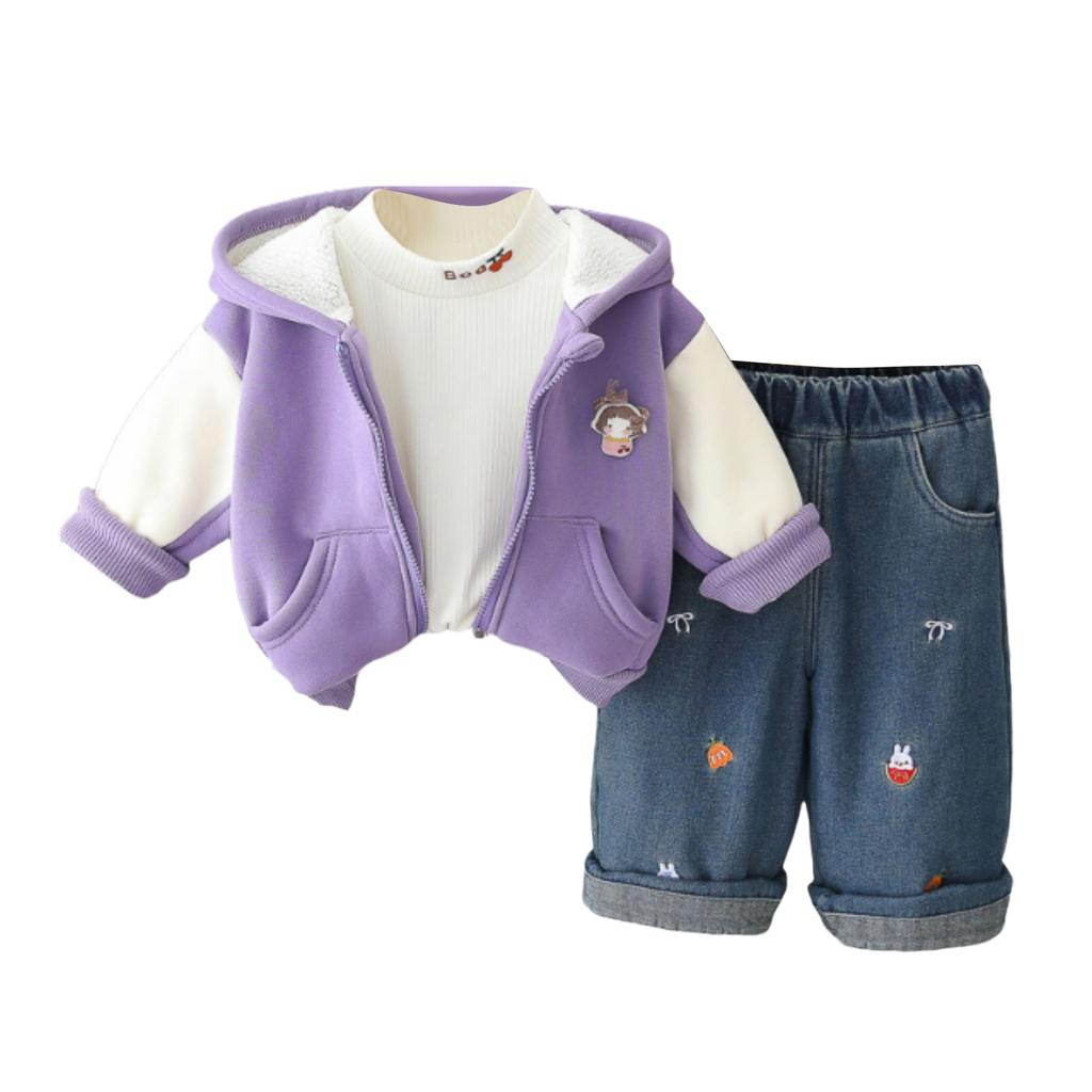 Kids Casual Long-Sleeve Set, Comfortable Daily Wear Outfits