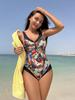 1011 European and American new floral one-piece sexy women's swimsuit swimsuit