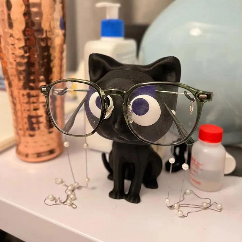 Glasses Support Stand Cat Shaped Holder Stand for Office Desk Eyeglasses Support Organizer Sunglasses Display Stand Home