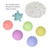 6pcs Baby Textured   Set Infant Funny Soft Elastic Multicolor Squeezing Sensory   Toy for Home