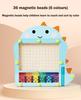 Magnetic Color Montessori Wooden Educational Sorting Toys Magnetic Bead Maze Drawing Board Early Learning Activities