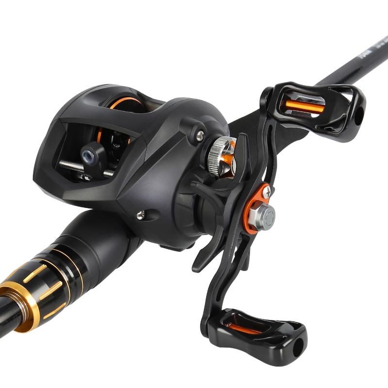 Baitcasting Fishing Reels 10+1BB 6.3:1 GR Casting Fishing Reel for Travel Bass Lure Fishing Reel
