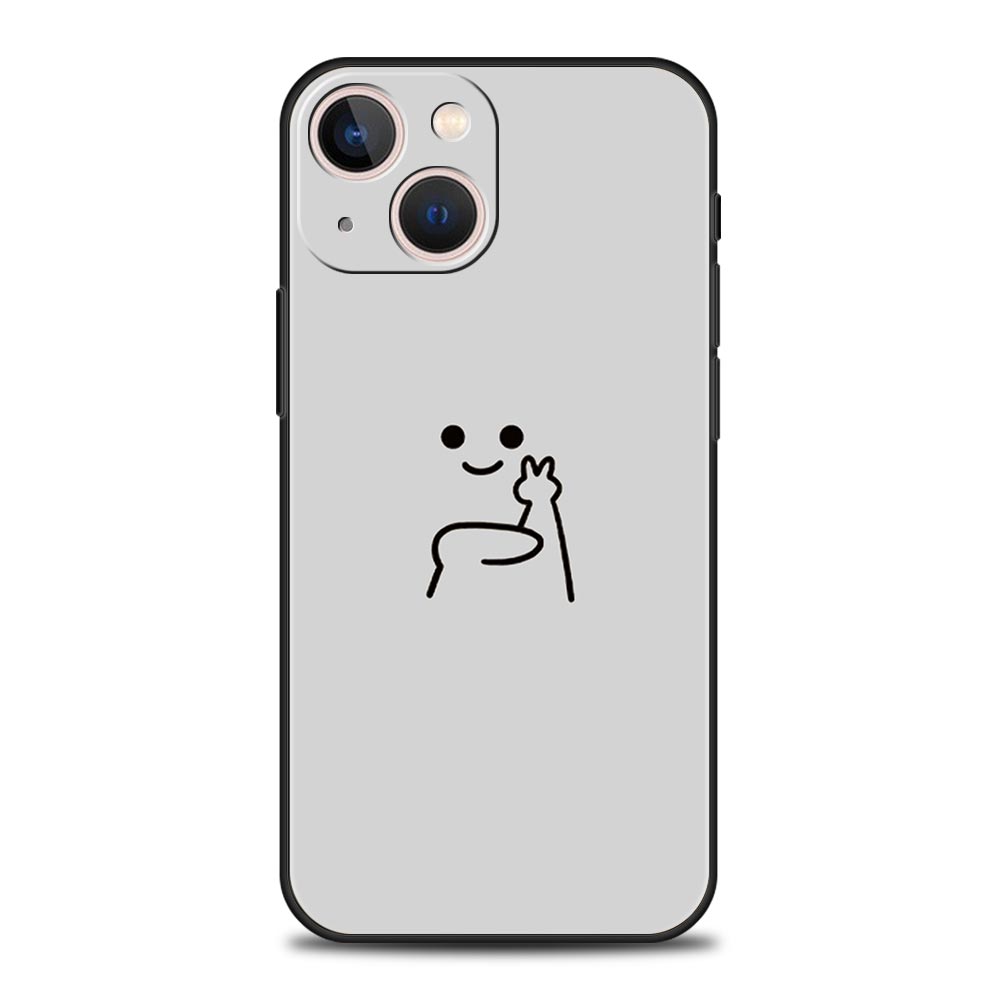 Cute Middle Finger Phone Case For Samsung Galaxy S26 S25 S24 S23 S22 S20 Ultra S21 FE 5G S10 Plus TPU Shockproof Cover