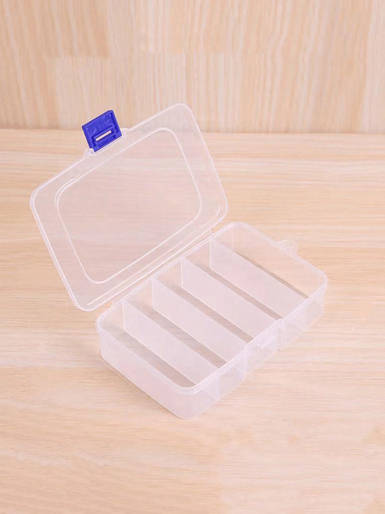 1pc Hair Clip Storage Case, 5 Compartments Box For Hairpins, Makeup Hair Tie, Bobby Pins And Other Hair Accessories