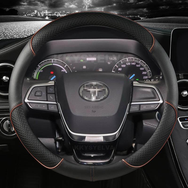 

Чехол на руль автомобиля из искусственной кожи для Toyota Sienna 2022 Highlander 2022 Highlander Hybrid, автоаксессуары