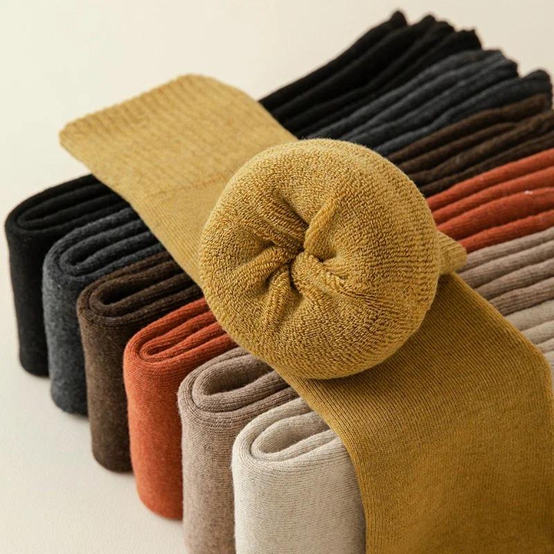 1-20Pairs Over Knee Fleece Lined Thermal Leg Warmers for Women Thick Terry Loop Knee Protector Winter Home Outdoor Sports Cozy