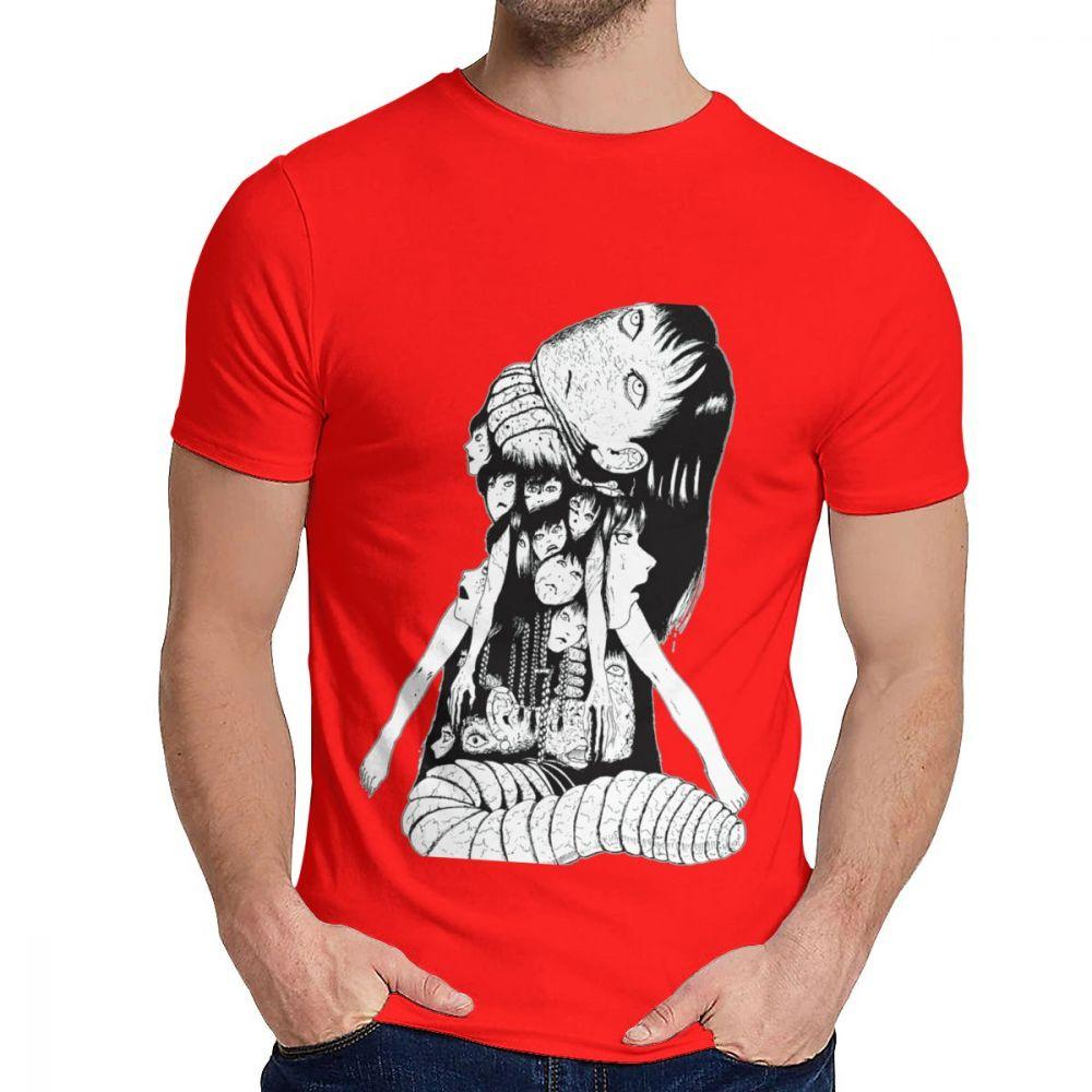 Soft Tomie Japenese Scare Junji Itou T Shirt Man S Retro Style Soft Cotton Classic Round