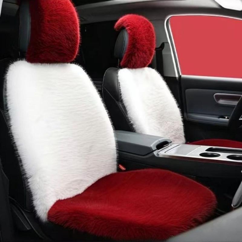 Cojín Suave de Lana para Asiento de Invierno, Tejido Suave de una Pieza, Adecuado para Retención del Calor, Adecuado para Cojines de Asiento de Coche.