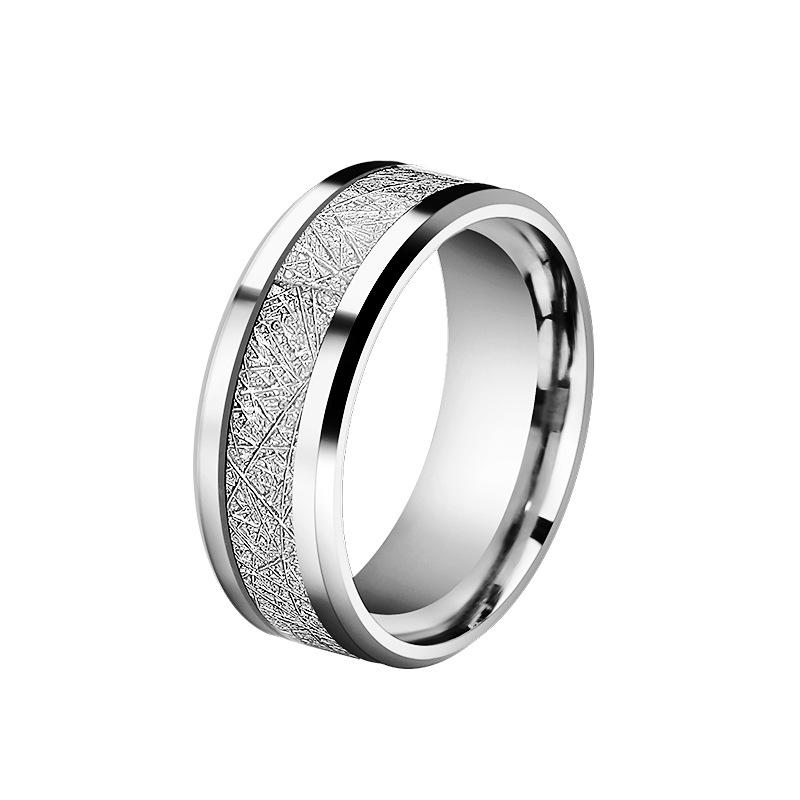 

Titanium Steel Ring - Sophisticated Men s Retro Tree-shaped Finger Ring - Cool Style - Small-scale - for The Index Finger - Single Lifestyle Number 8