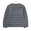 The North Face Logo Print V-Neck Zipper Straight Long Sleeve Cotton Jacket Men Jackets Gray NJ3NQ58C