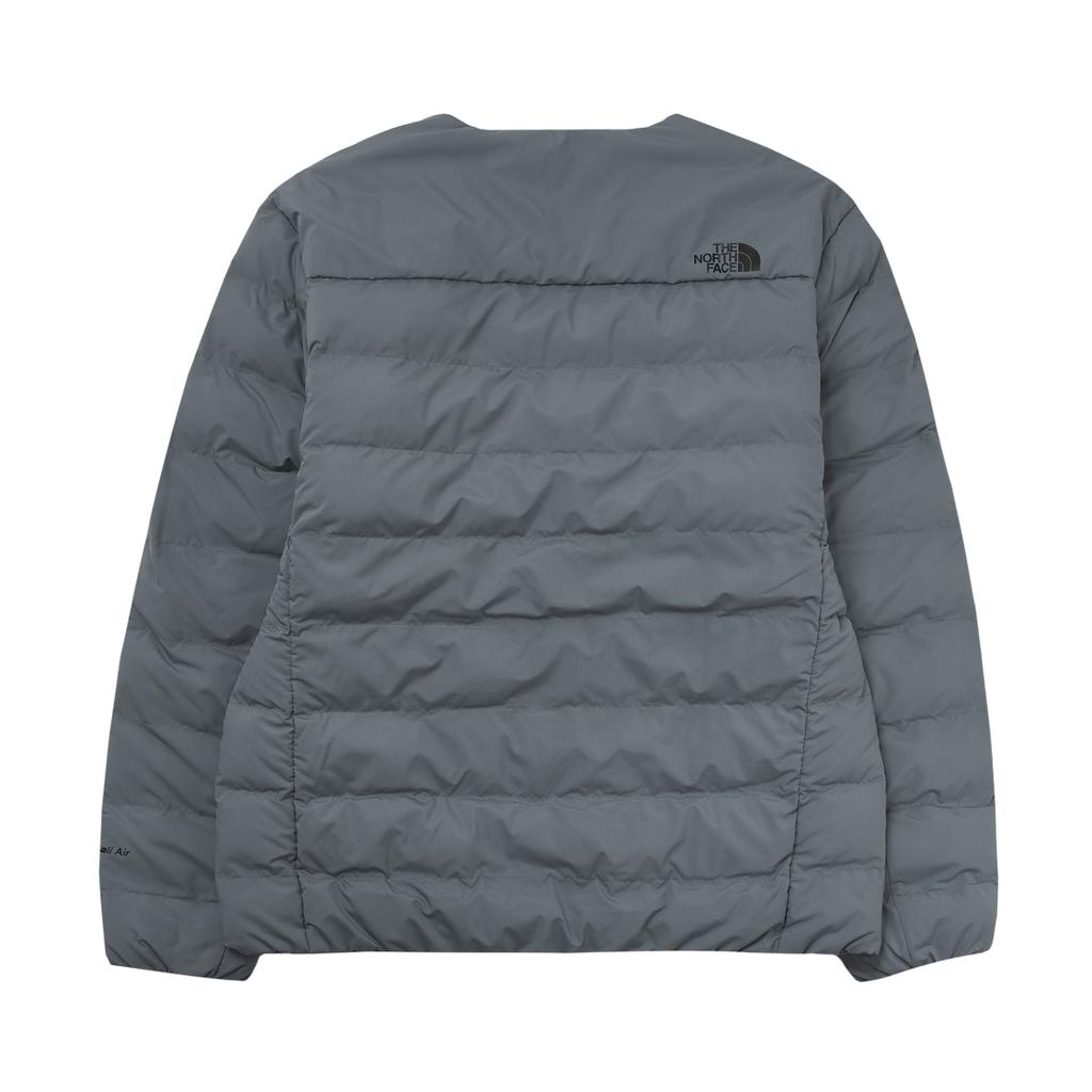 The North Face Logo Print V-Neck Zipper Straight Long Sleeve Cotton Jacket Men Jackets Gray NJ3NQ58C