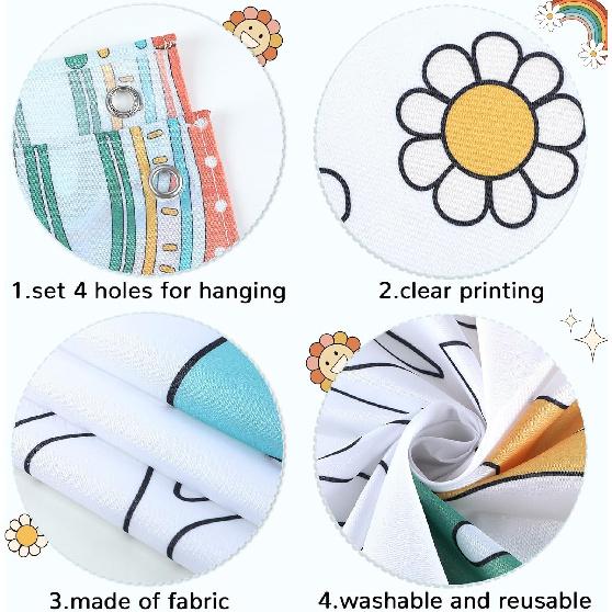 Boho Rainbow Classroom Door Cover Decoration Set Welcome Banner Wall Door Colorful Classroom Decorations for Kindergarten Preschool Elementary Middle